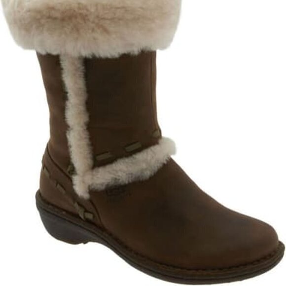 Ugg Elijo Cuff Stitched Suede Boots - Picture 1 of 9